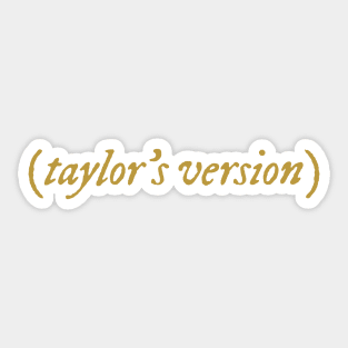 taylor's version mustard color Sticker